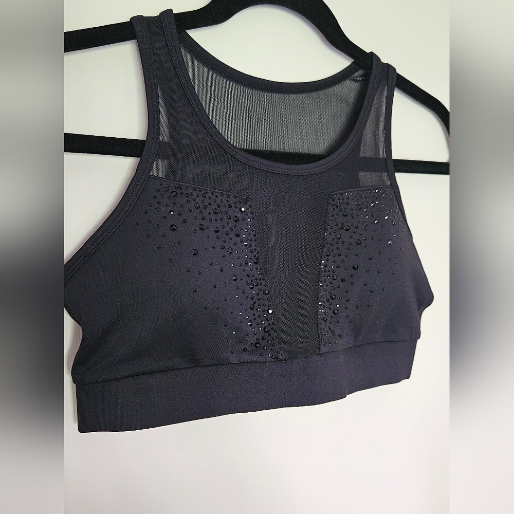 Lux lady fit mesh and sparkle bra
